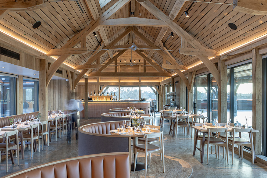 Interior of the IHG Hotel in Stratford Upon Avon featuring ercol furniture